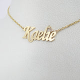 Personalized Diamond Name Necklace – Solid 18k Gold Custom Name Jewelry