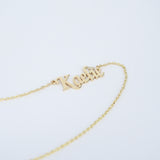 Personalized Diamond Name Necklace – Solid 18k Gold Custom Name Jewelry