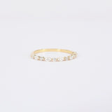 Marquise Diamond Wedding Band – Single Prong Bubble Diamond Ring