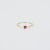 Dainty Ruby Engagement Ring – Small Minimalist Ruby Ring – Simple genuine Ruby Ring - Natural July Birthstone Ring - Ruby Stacking Gold Ring