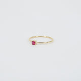 Dainty Ruby Engagement Ring – Small Minimalist Ruby Ring – Simple genuine Ruby Ring - Natural July Birthstone Ring - Ruby Stacking Gold Ring