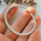 Natural Diamond Tennis Bangle Bracelet - 2.2 mm / 1.30 Ct.