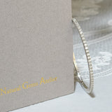 Natural Diamond Tennis Bangle Bracelet - 2.2 mm / 1.30 Ct.