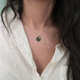 Gold Medallion Necklace - "Birthstone Treasure"