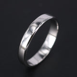 4mm Solid Platinum Wedding Band – Minimalist Comfort Fit Ring For Men