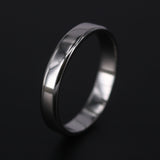 4mm Solid Platinum Wedding Band – Minimalist Comfort Fit Ring For Men