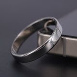 4mm Solid Platinum Wedding Band – Minimalist Comfort Fit Ring For Men