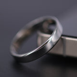 4mm Solid Platinum Wedding Band – Minimalist Comfort Fit Ring For Men
