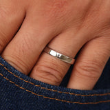 4mm Solid Platinum Wedding Band – Minimalist Comfort Fit Ring For Men