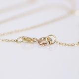 Colombian Emerald Gold Necklace – Dainty 3.3 mm May Birthstone Pendant – Minimalist Solid 18K Fine Jewelry