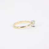 Pear Shaped Diamond Engagement Ring - GIA Certified - April Birthstone