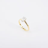 Pear Shaped Diamond Engagement Ring - GIA Certified - April Birthstone