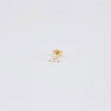 Large Diamond Trio Stud Earrings – Minimalist Cluster of Genuine Diamonds