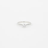 Vintage GIA Certified 0.25 Ct Diamond Engagement Ring