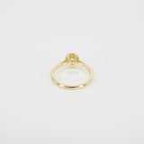 Dazzling Halo Diamond Engagement Ring - Handmade Wedding Jewelry