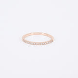 1.2 mm Pave Diamond Wedding Band – Dainty Eternity Ring