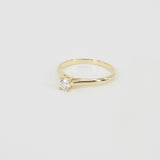 Vintage Style Diamond Engagement Ring – 6 Prongs GIA Certified Diamond Ring – April Birthstone – Handmade Wedding Jewelry