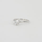 GIA Certified 0.9 Ct Diamond Solitaire Ring - April Birthstone