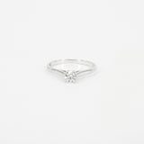 Vintage Style GIA Certified Diamond Engagement Ring - 0.30 Ct April Birthstone