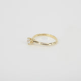 Vintage GIA Certified Diamond Engagement Ring - 6 Prongs