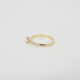 Dainty Solitaire Diamond Engagement Ring – Handmade April Birthstone Jewelry