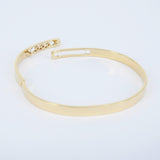 Unique Diamond Gold Bangle - Eternal Motion Statement Piece