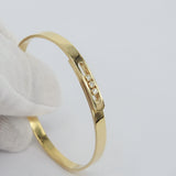 Unique Diamond Gold Bangle - Eternal Motion Statement Piece