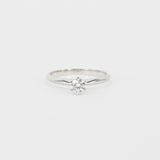 Vintage GIA Certified 0.25 Ct Diamond Engagement Ring