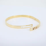 Unique Diamond Gold Bangle - Eternal Motion Statement Piece