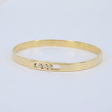 Unique Diamond Gold Bangle - Eternal Motion Statement Piece