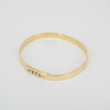 Unique Diamond Gold Bangle - Eternal Motion Statement Piece