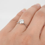 GIA Certified 1.1 Ct Bold Knife Edge Diamond Ring