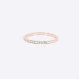 1.2 mm Pave Diamond Wedding Band – Dainty Eternity Ring