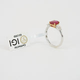 Ruby Engagement Ring - Unheated Mozambique
