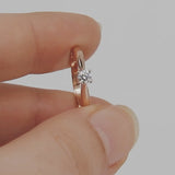 Infinity Solitaire Diamond Engagement Ring