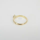 Dainty Solitaire Diamond Engagement Ring – Handmade April Birthstone Jewelry