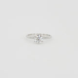 GIA Certified 0.9 Ct Diamond Solitaire Ring - April Birthstone