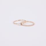 Dainty Minimalist V-Prong Diamond Engagement Ring