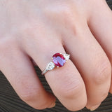 Ruby Engagement Ring - Unheated Mozambique