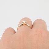 Vintage GIA Certified Diamond Engagement Ring - 6 Prongs