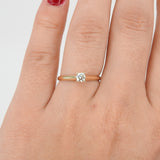 Vintage Style Diamond Engagement Ring – 6 Prongs GIA Certified Diamond Ring – April Birthstone – Handmade Wedding Jewelry