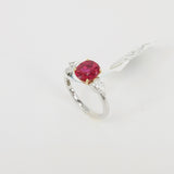 Ruby Engagement Ring - Unheated Mozambique