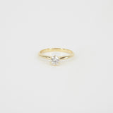 Vintage GIA Certified Diamond Engagement Ring - 6 Prongs