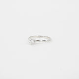 Vintage GIA Certified 0.25 Ct Diamond Engagement Ring