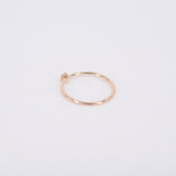 Dainty Minimalist V-Prong Diamond Engagement Ring