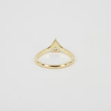 GIA Certified Heart Diamond Chevron Engagement Ring