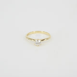 Vintage GIA Certified Diamond Engagement Ring - 6 Prongs
