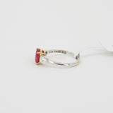 Ruby Engagement Ring - Unheated Mozambique