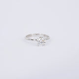 GIA Certified 1.1 Ct Bold Knife Edge Diamond Ring