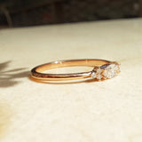 Vintage East-West Marquise Diamond Engagement Ring